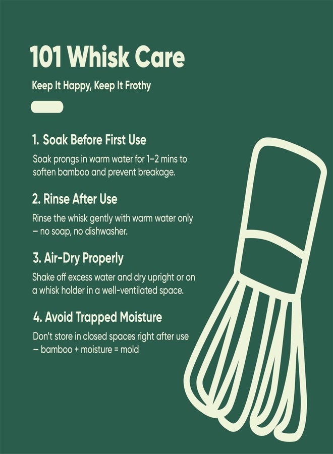 Tencha Japanese Handmade Bamboo Matcha Whisk (Chasen) - Traditional Bamboo Tool for Whisking Matcha & Hojicha - Image 4